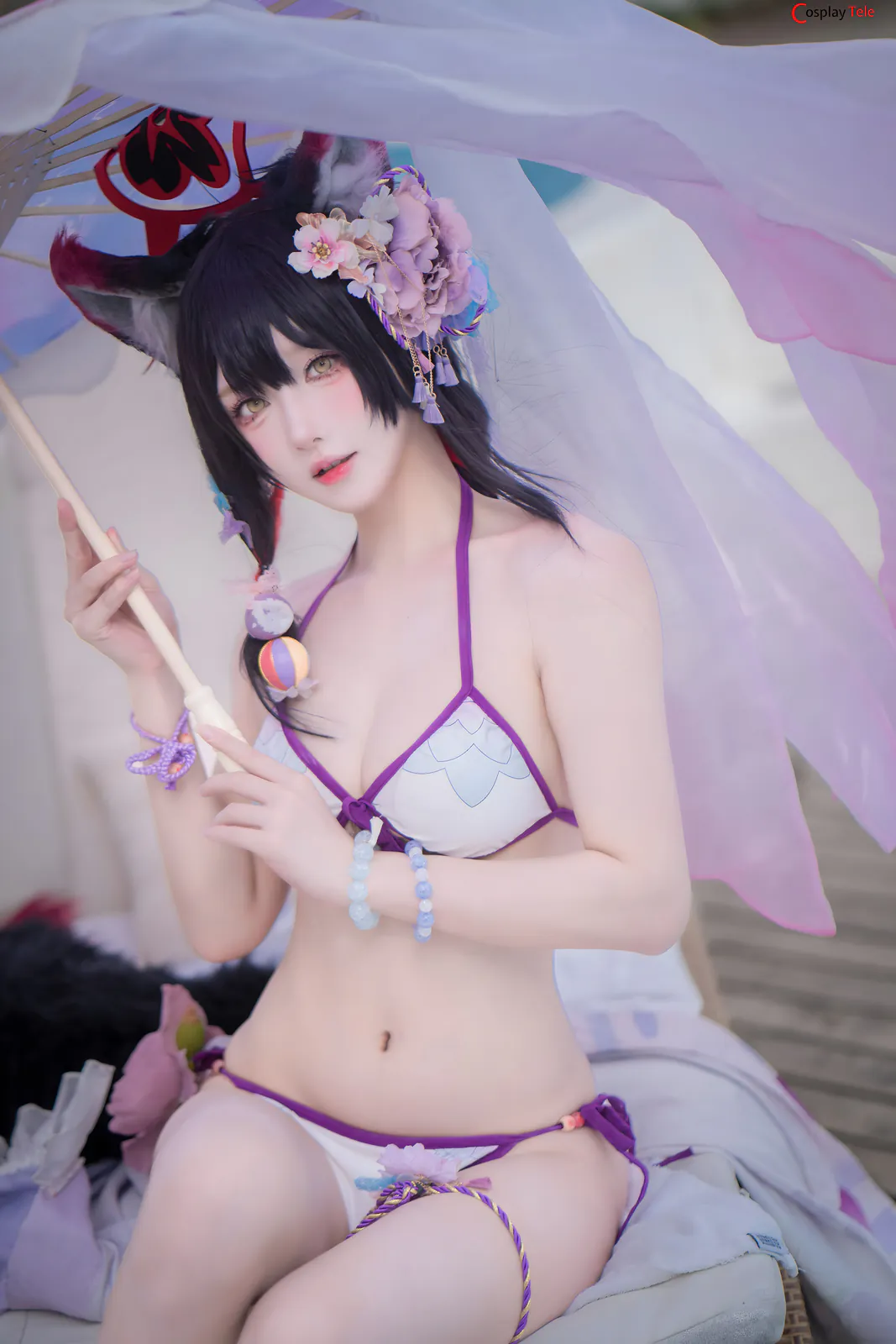 Abaoyeshitunia1 cosplay Kosaka Wakamo Swimsuit 11