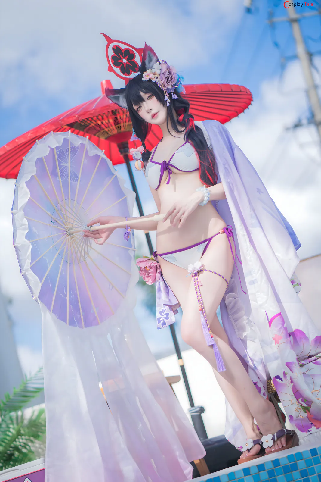 Abaoyeshitunia1 cosplay Kosaka Wakamo Swimsuit 13