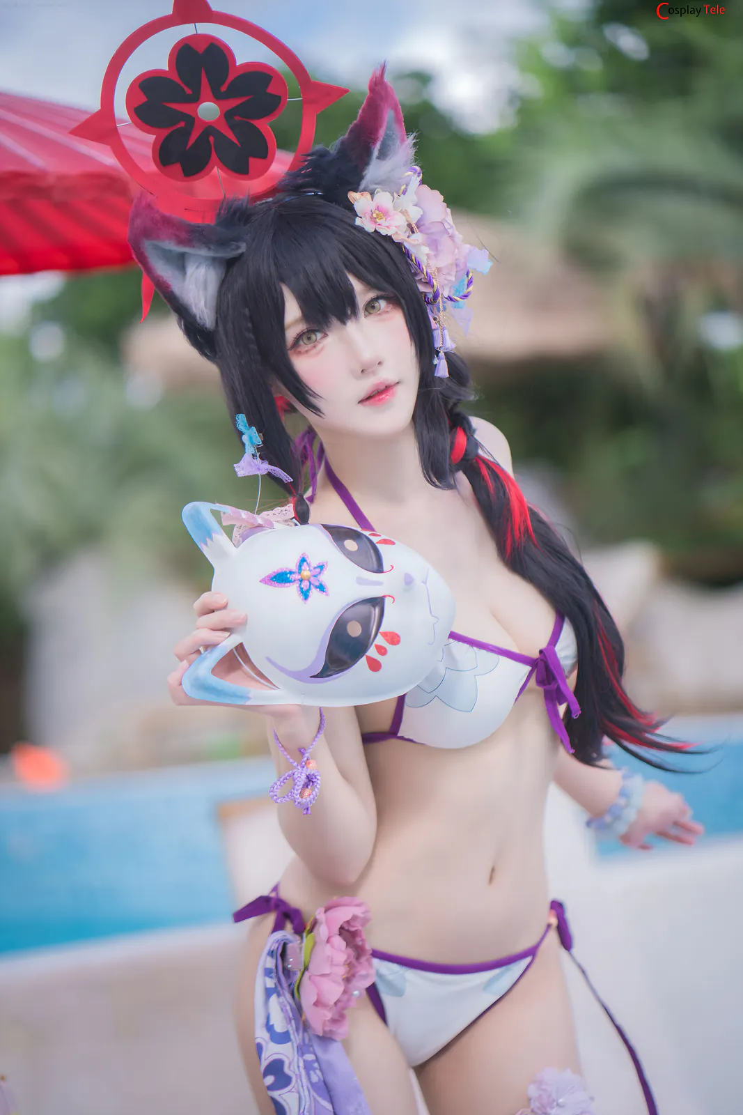 Abaoyeshitunia1 cosplay Kosaka Wakamo Swimsuit 15
