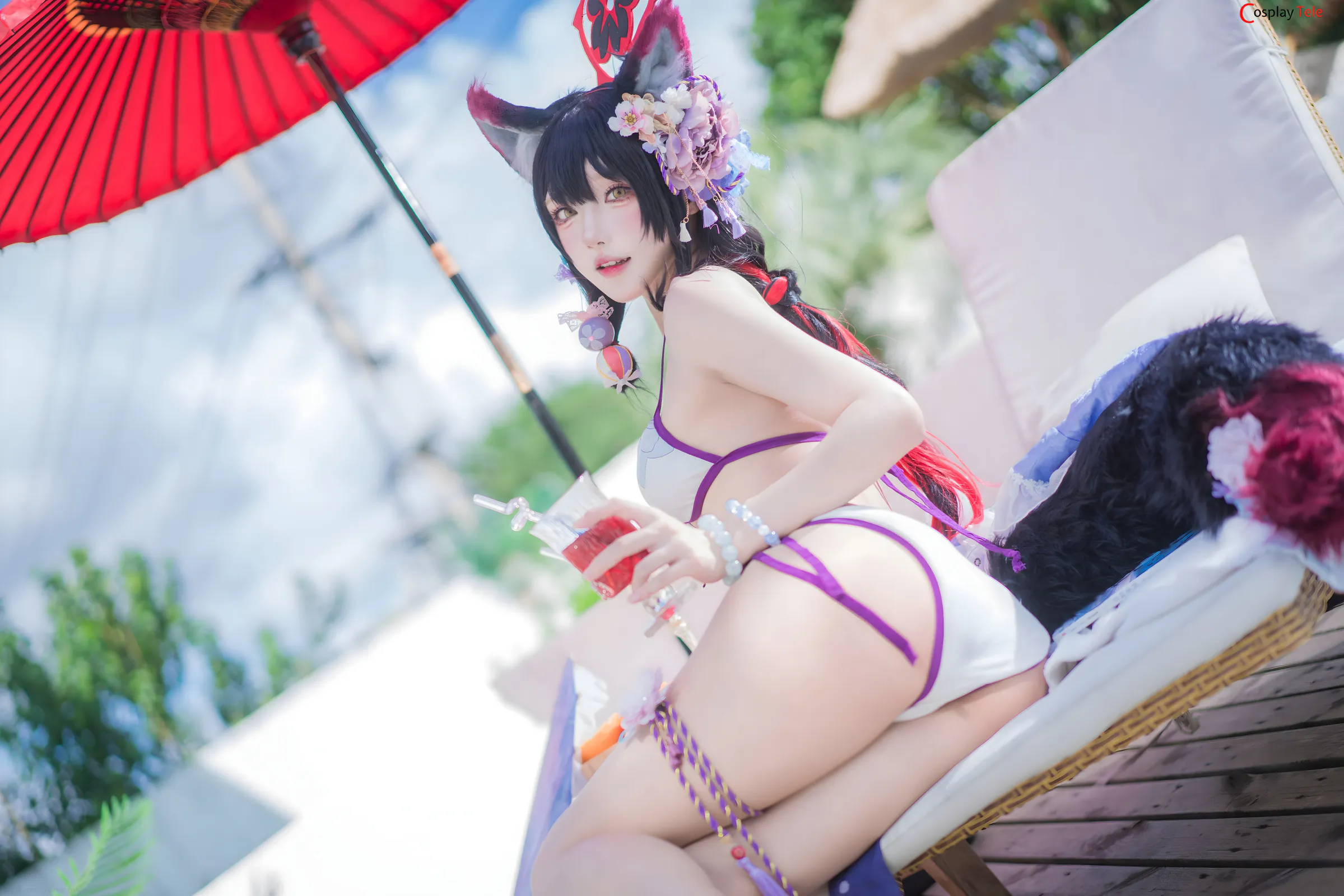 Abaoyeshitunia1 cosplay Kosaka Wakamo Swimsuit 7