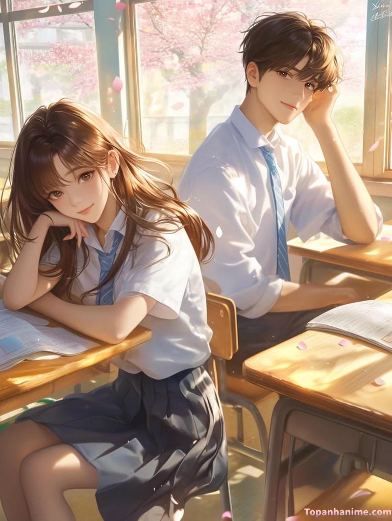 ảnh anime học sinh 2