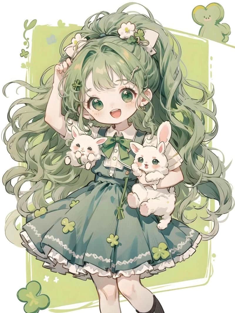 ảnh cô gái hoạt hình 13