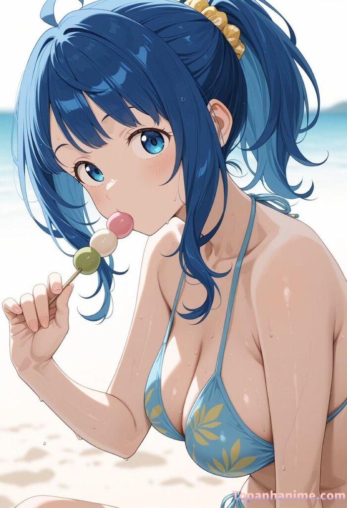 ảnh anime bikini tắm biển 17