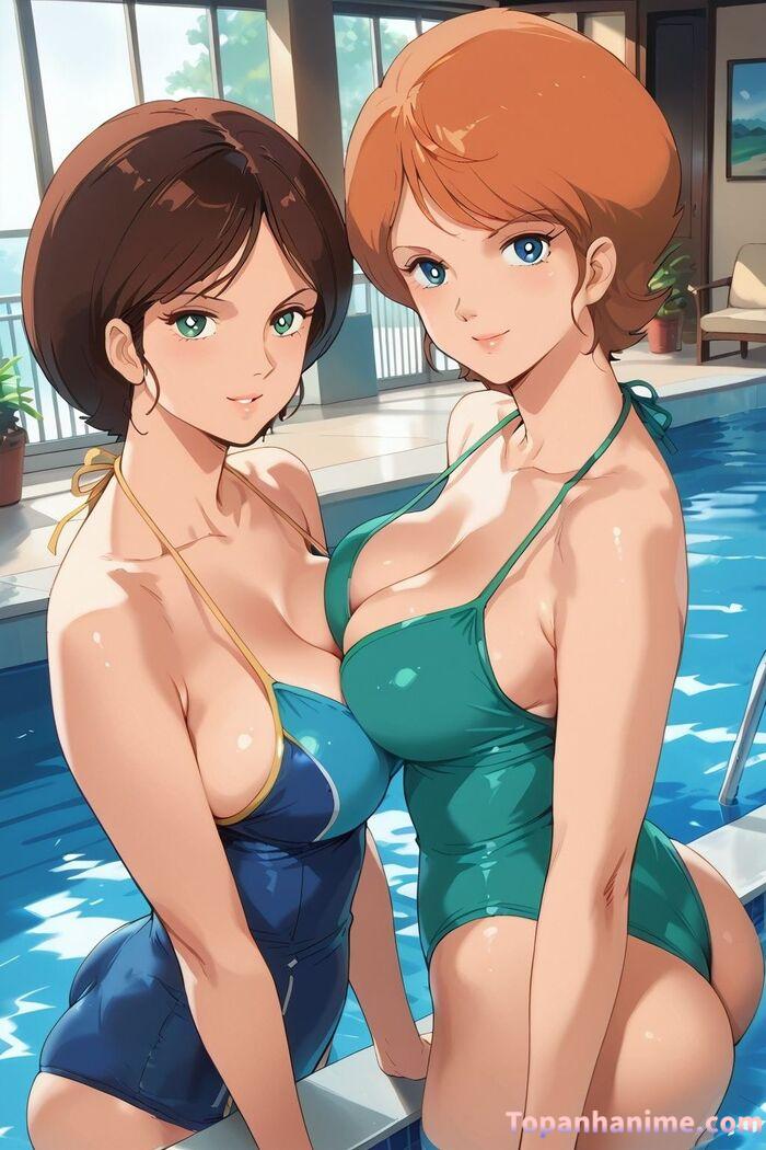 ảnh anime bikini tắm biển 21