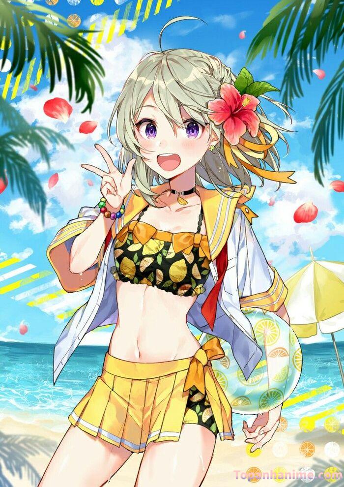 ảnh anime bikini tắm biển 22