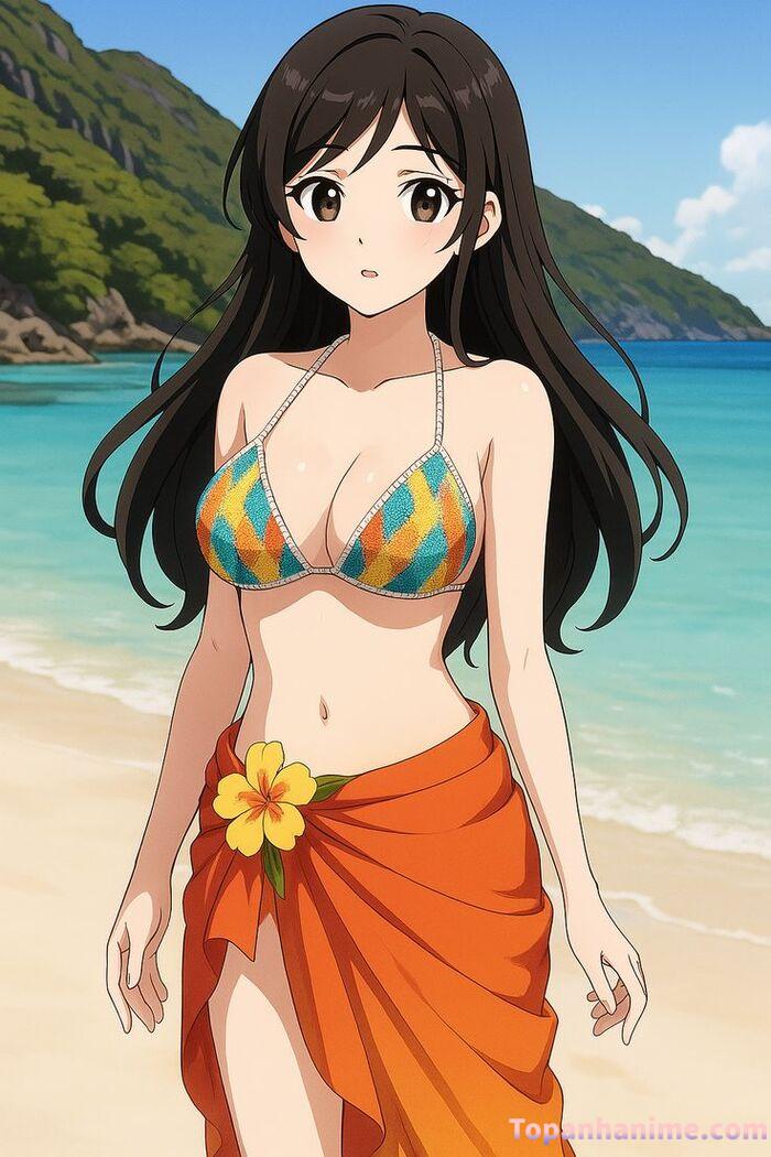 ảnh anime bikini tắm biển 29