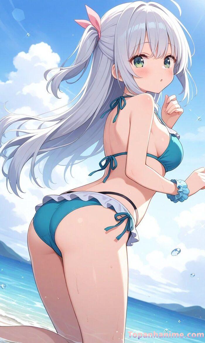 ảnh anime bikini tắm biển 36