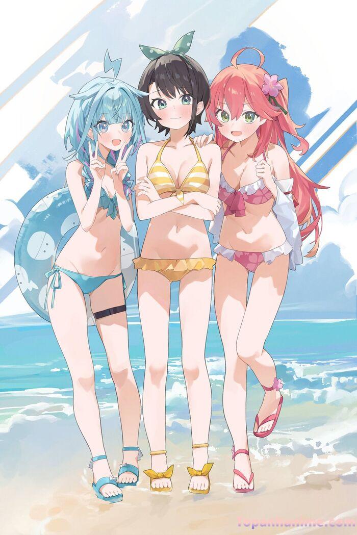 ảnh anime bikini tắm biển 39