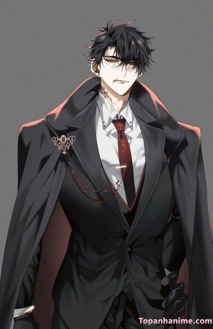 Ảnh anime nam trắng đen 22