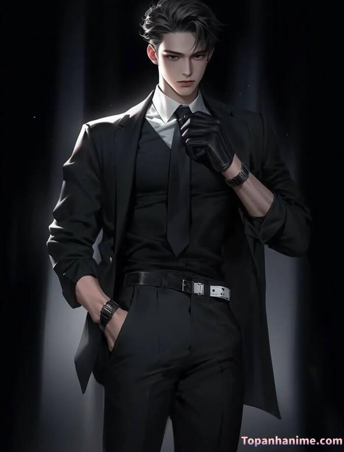 Ảnh anime nam trắng đen 27