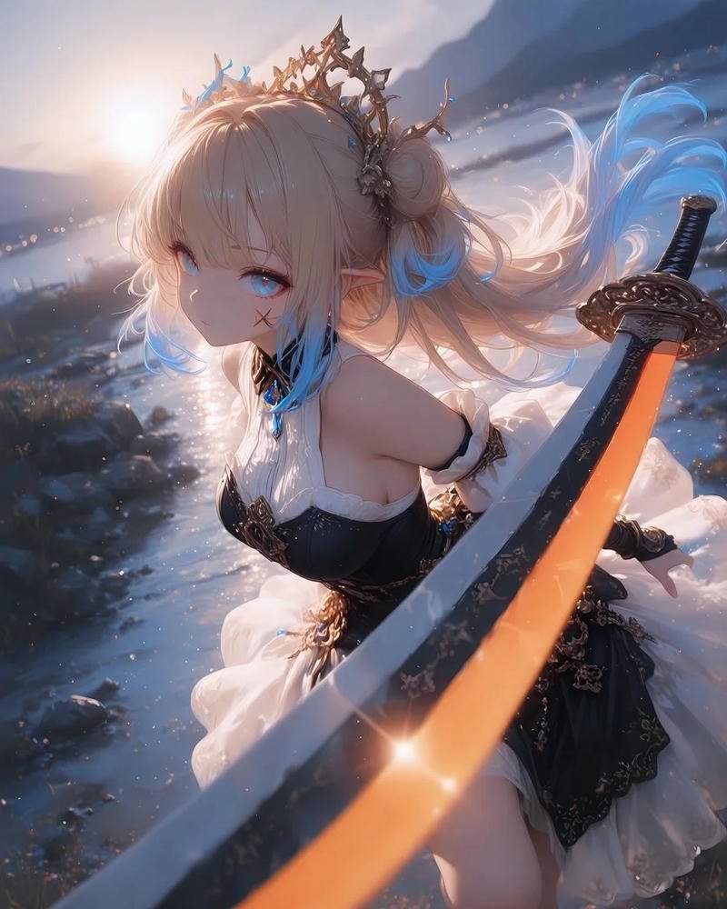 anime nữ cầm kiếm 11