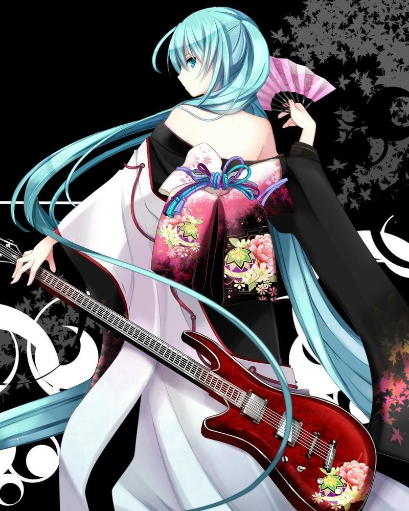 ảnh anime nữ mặc kimono 5