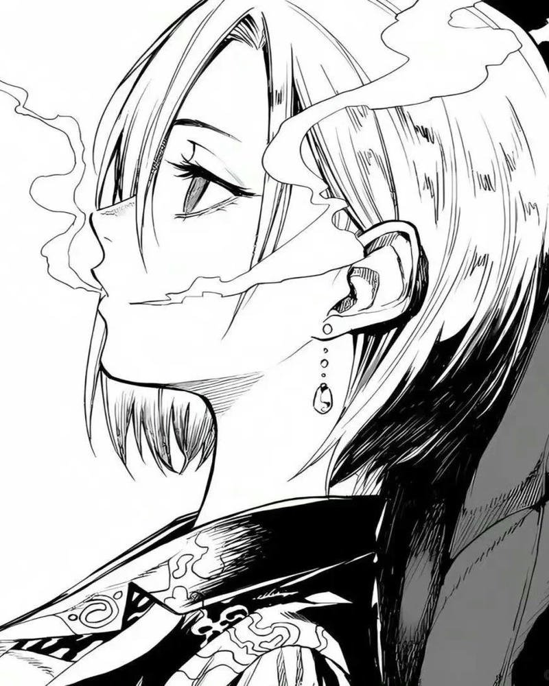 anime nữ trắng đen 13