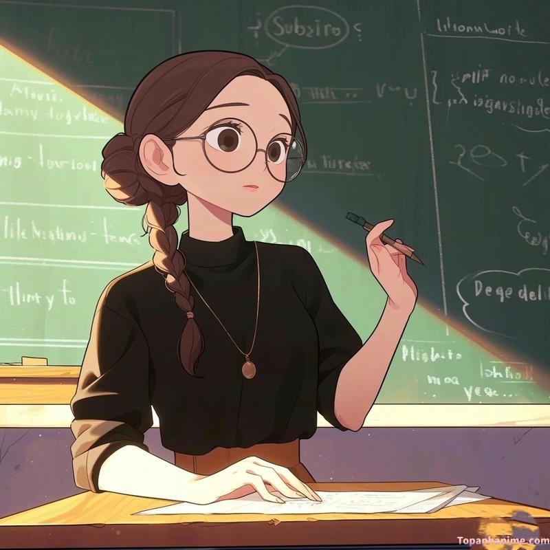 Mẫu ảnh cô giáo anime 6