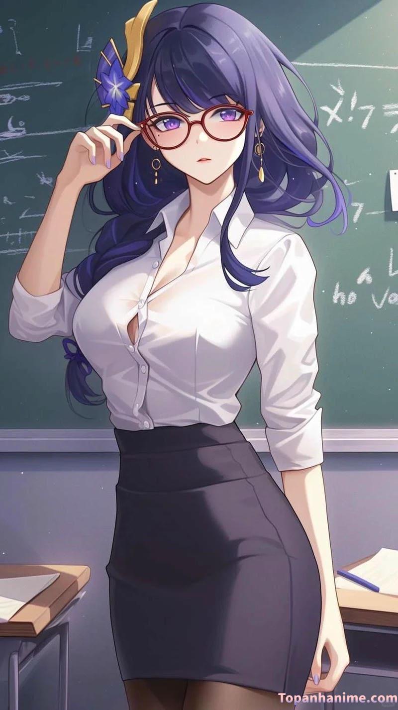 Mẫu ảnh cô giáo anime 9