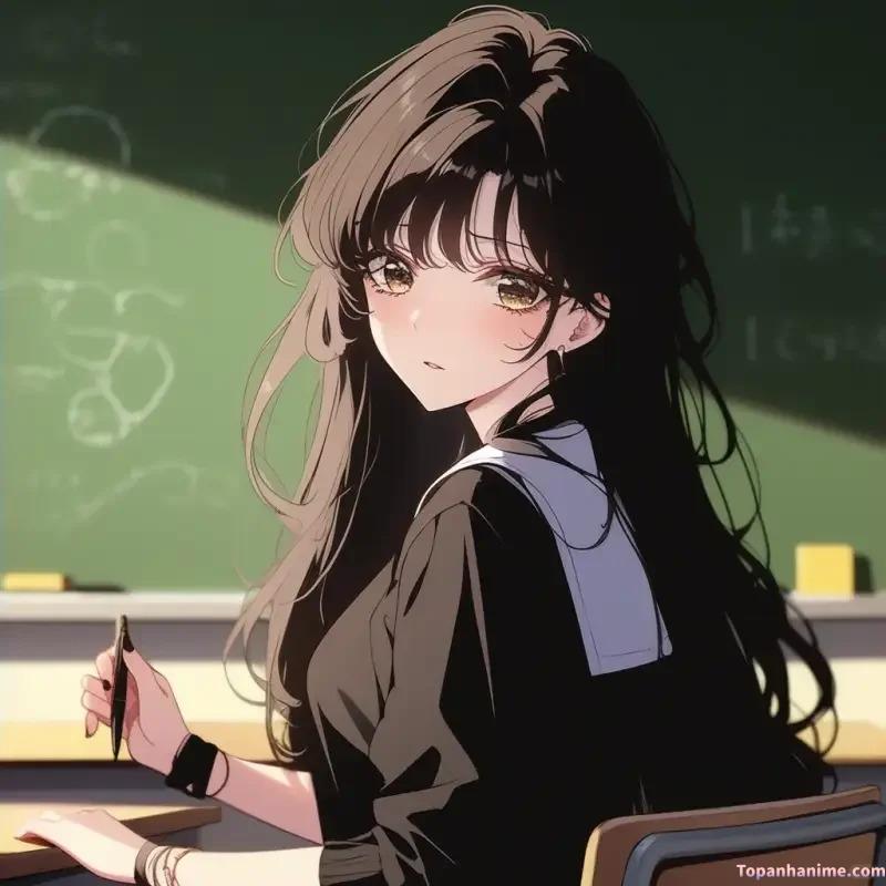 Mẫu ảnh cô giáo anime 11