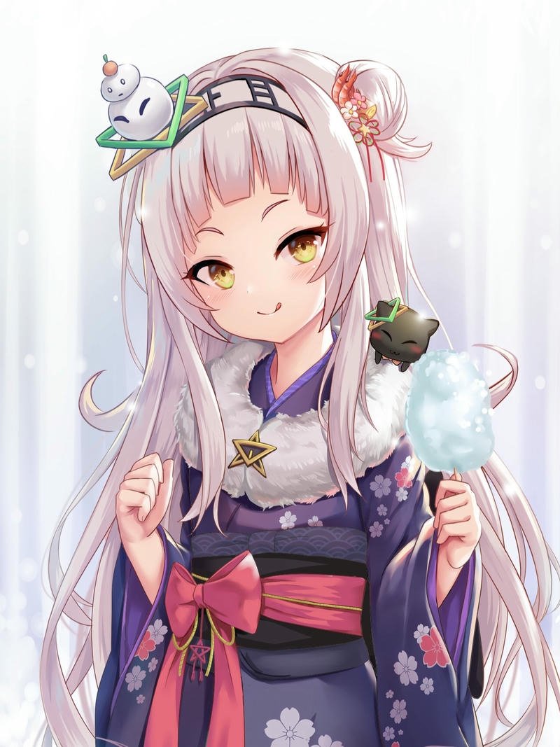 ảnh anime nữ mặc kimono 8