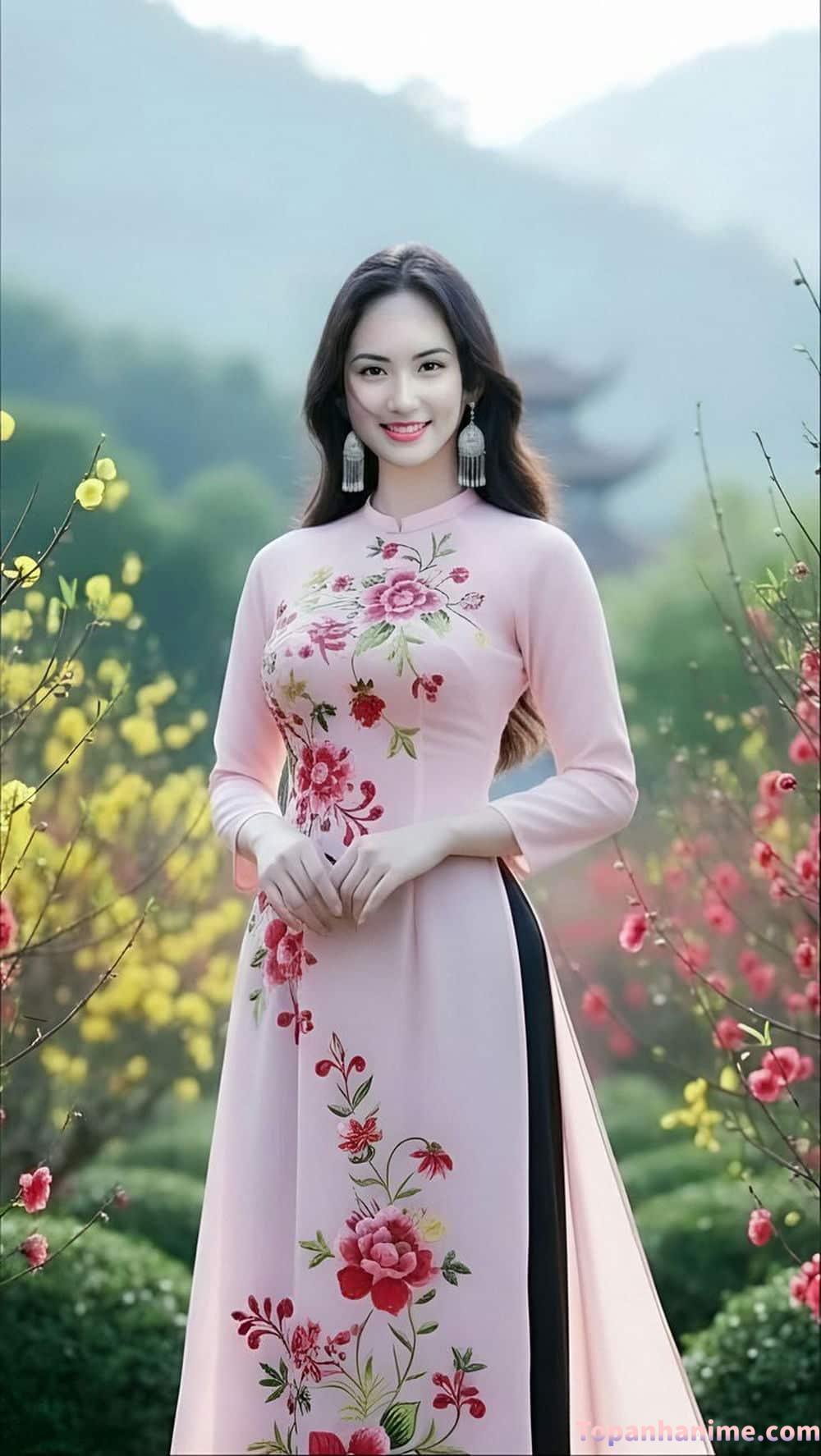 ảnh gái mặc áo dài 15