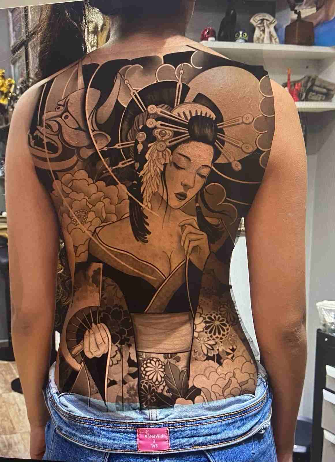 Hình Xăm Nhật Cổ Full Lưng 4