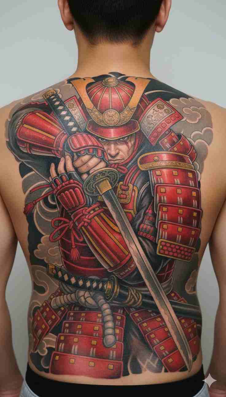 Hình Xăm Nhật Cổ Full Lưng 2