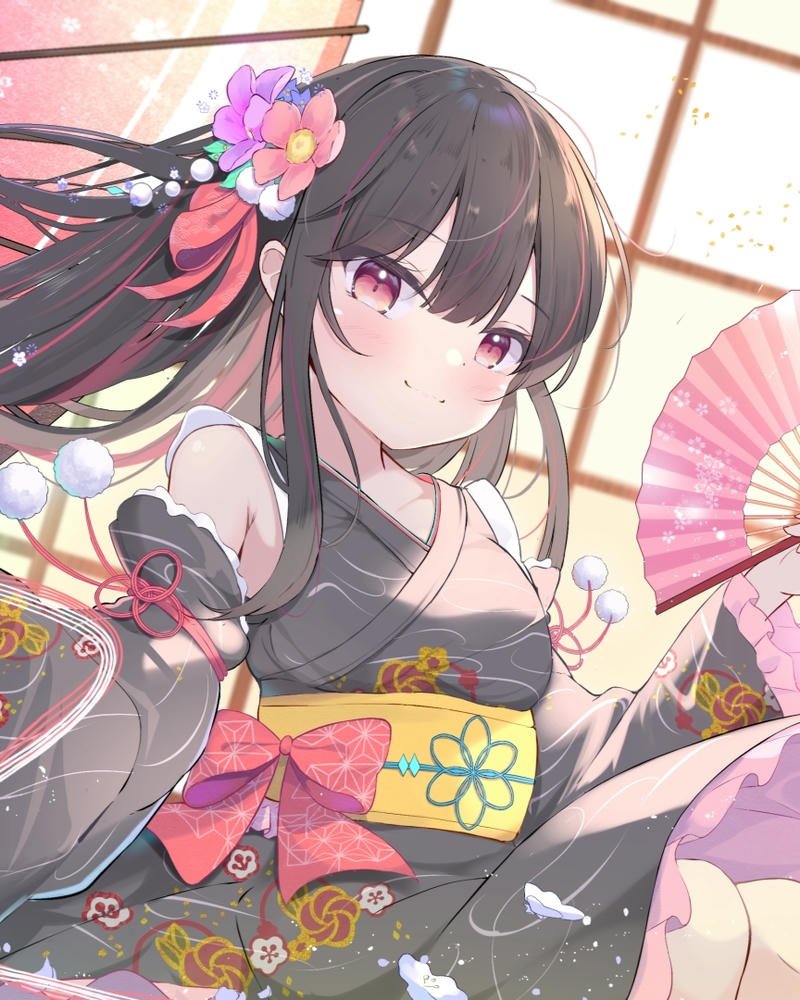 ảnh anime nữ mặc kimono 11