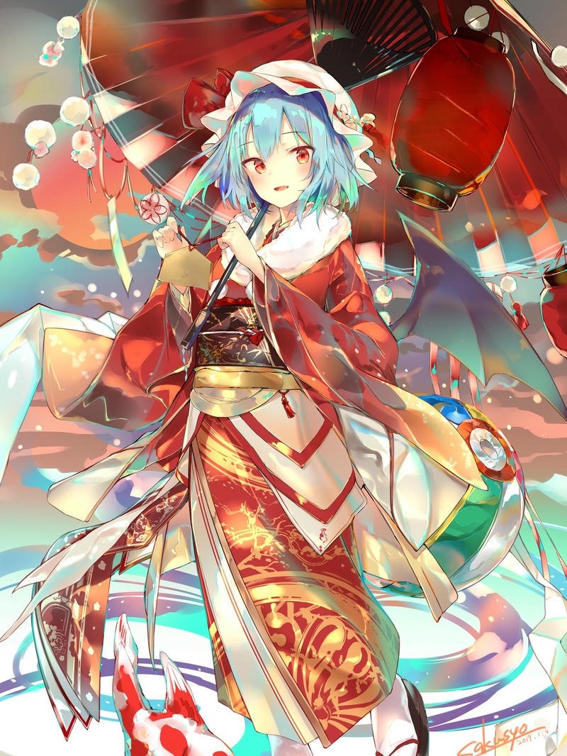 ảnh anime nữ mặc kimono 20
