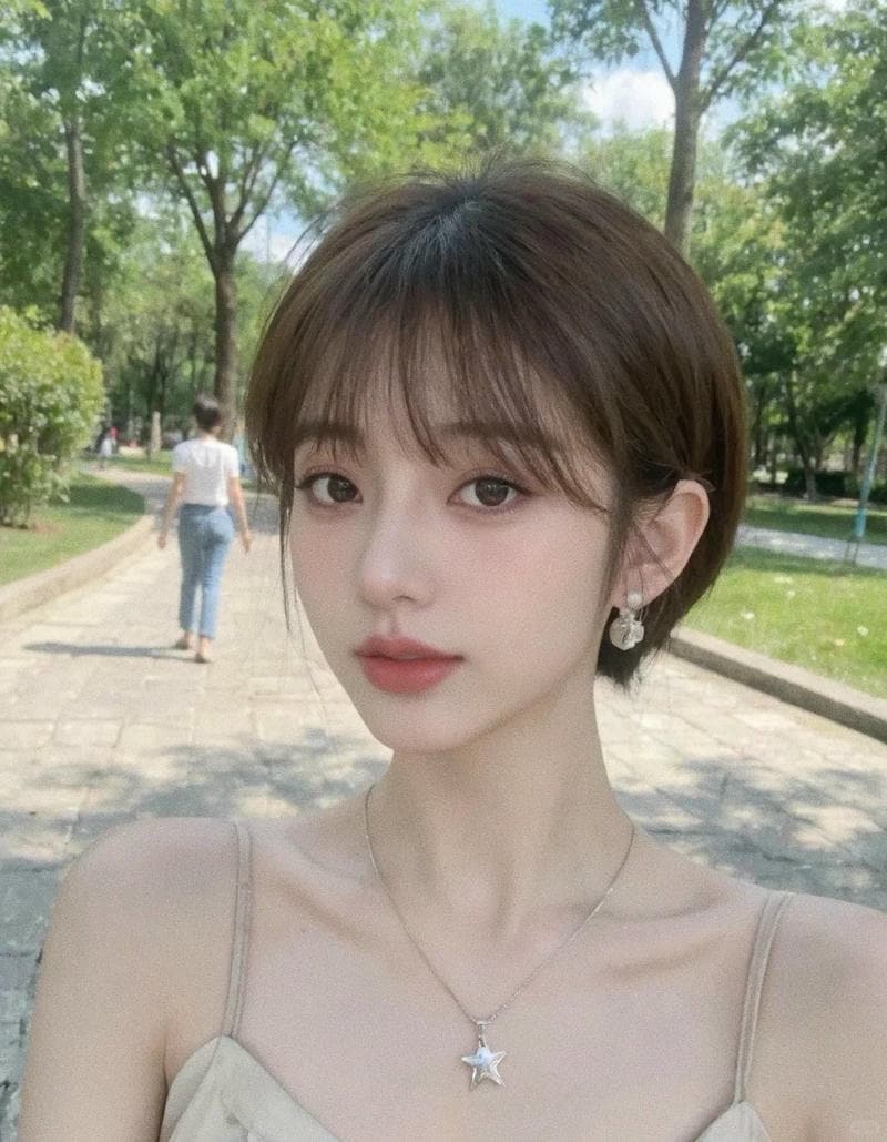 ảnh gái xinh tóc ngắn 30