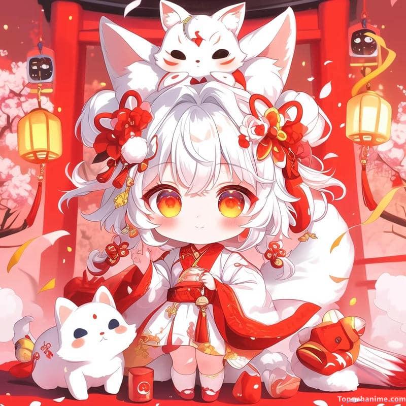 Mẫu ảnh hồ ly anime 20