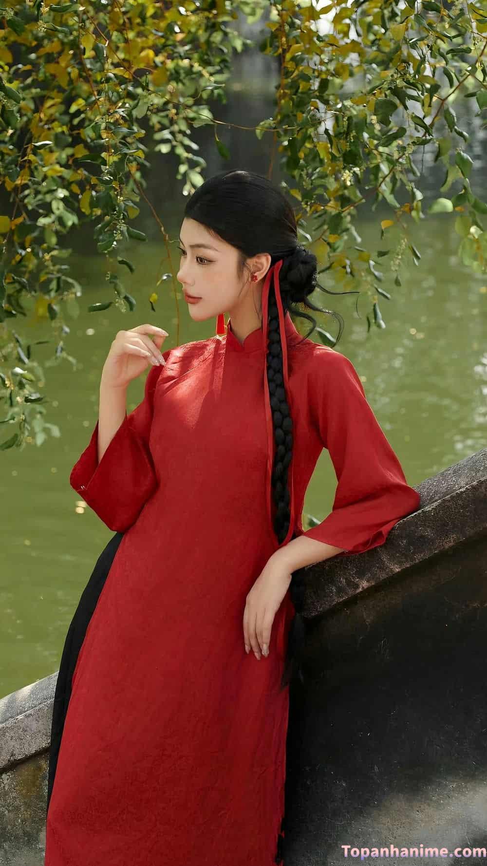 ảnh gái mặc áo dài 17