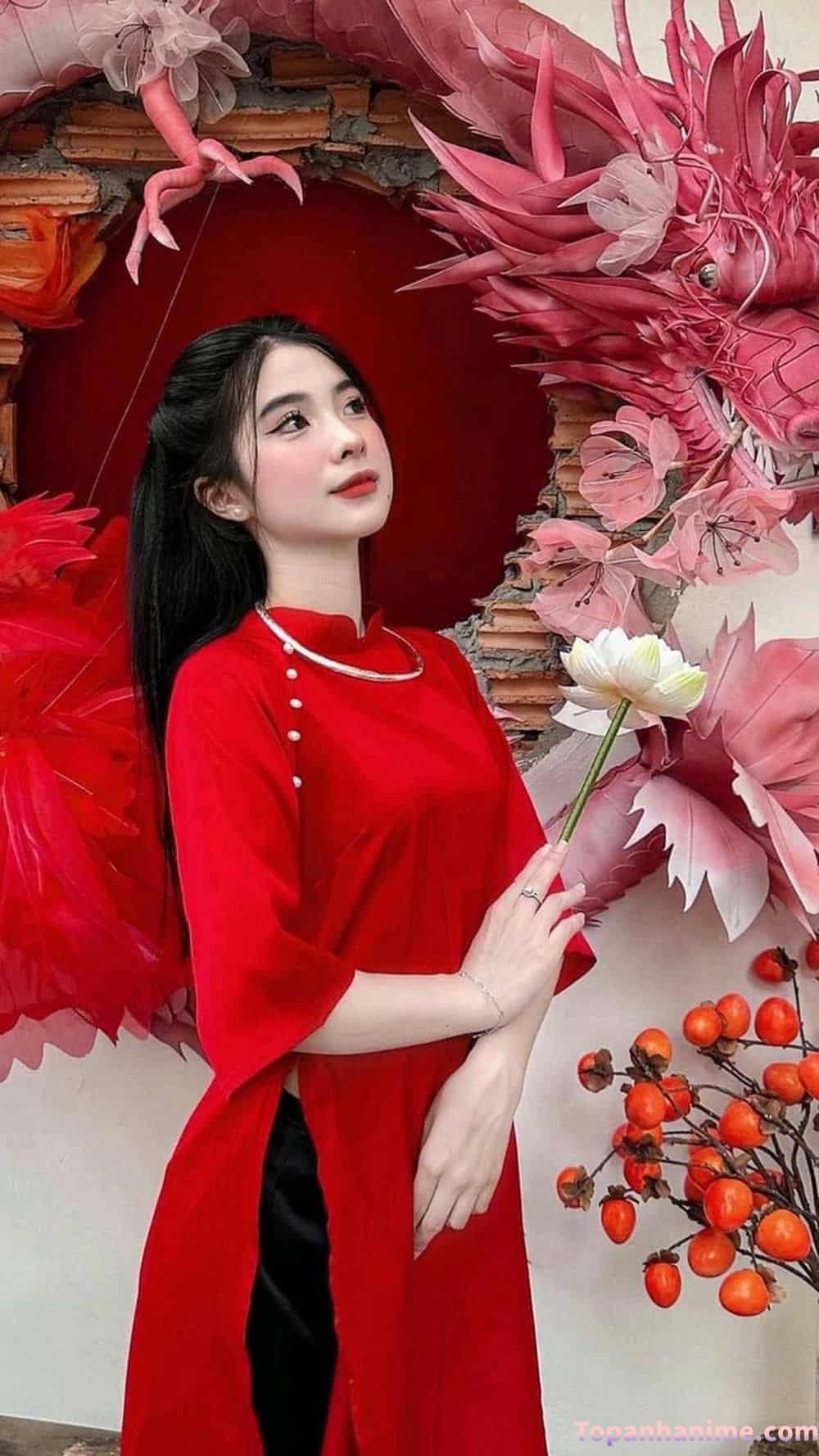 ảnh gái mặc áo dài 18