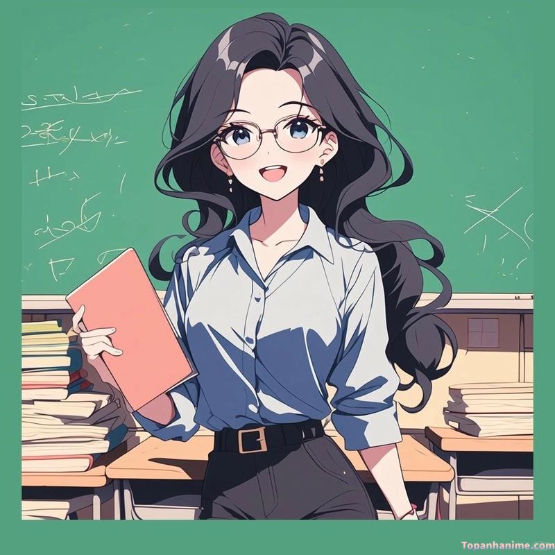Mẫu ảnh cô giáo anime 36