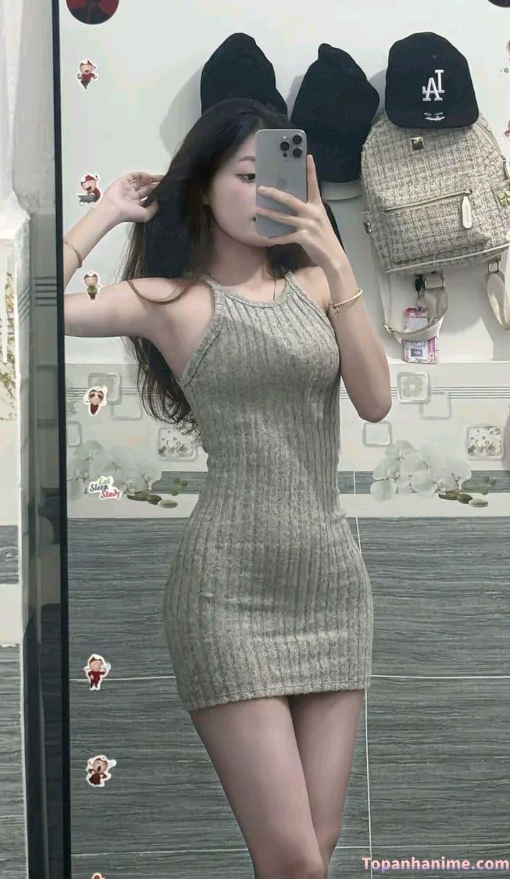 Ảnh gái xinh che mặt bằng điện thoại 41