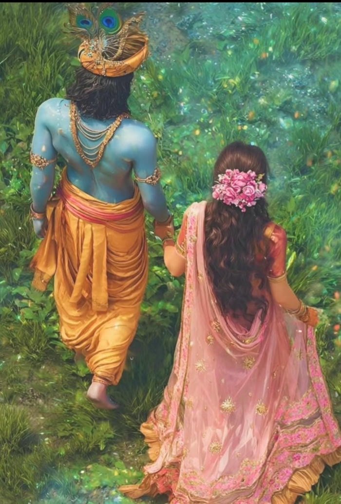 Beautiful radha krishna aesthetic 2