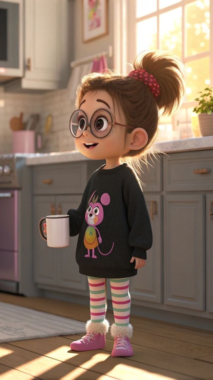 Cute cartoon girl images for whatsapp dp 34