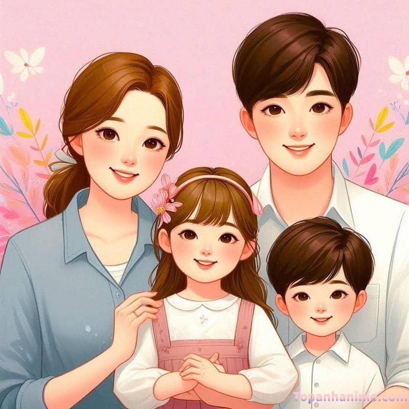 ảnh gia đình chibi 1