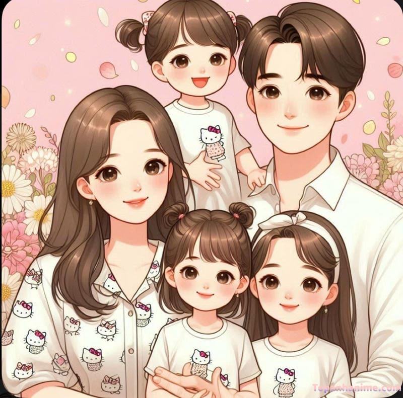 ảnh gia đình anime 1