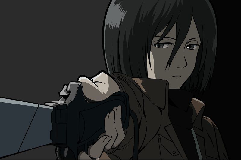 ảnh Mikasa ngầu 14