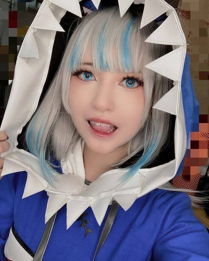 Ảnh Yaoyaoqwq Gawr Gura cosplay 14
