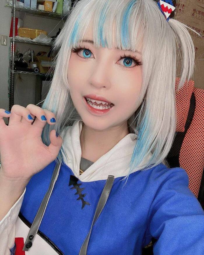 Ảnh Yaoyaoqwq Gawr Gura cosplay 20