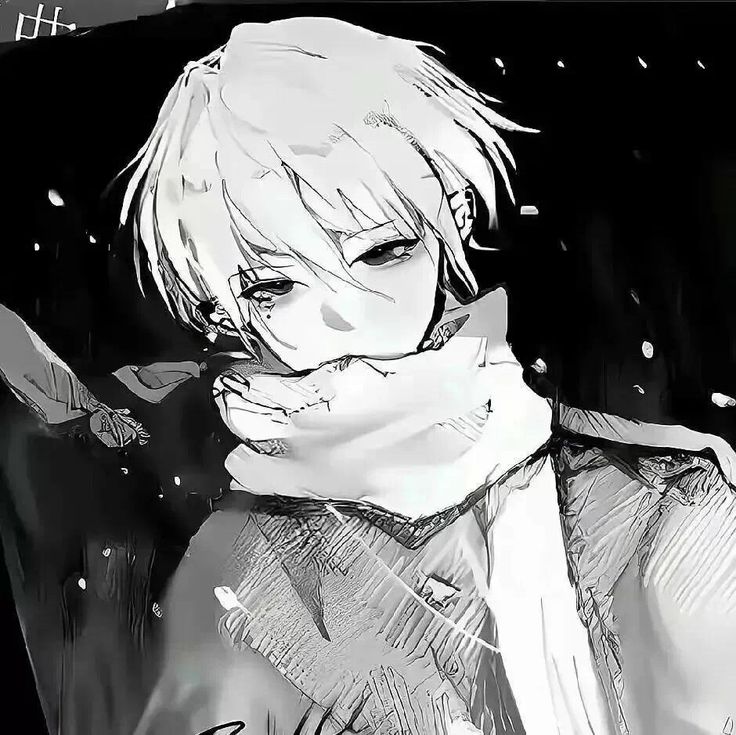 Ảnh Anime Đen Trắng 10