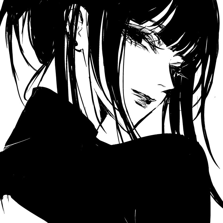 Ảnh Anime Đen Trắng 16