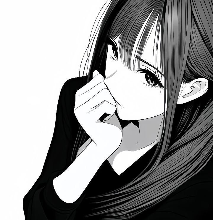 Ảnh Anime Đen Trắng 1