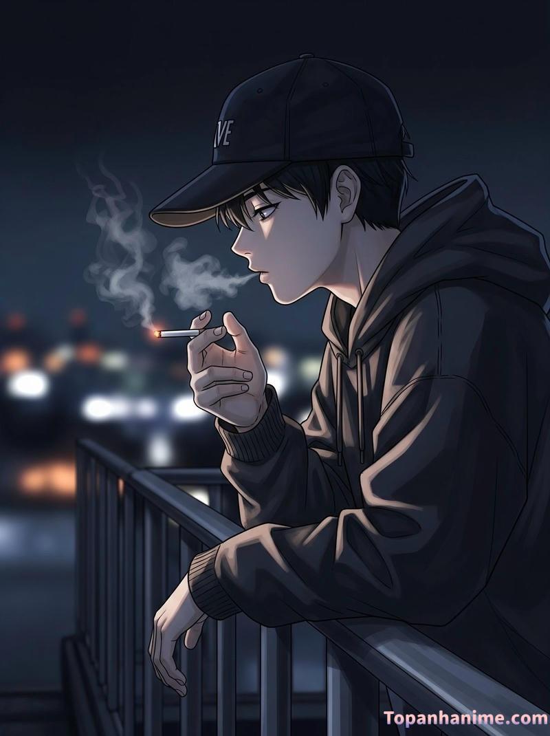 ảnh anime hút thuốc 16