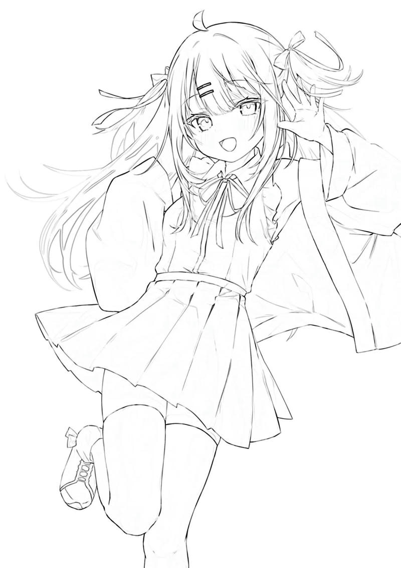 ảnh anime không màu 18