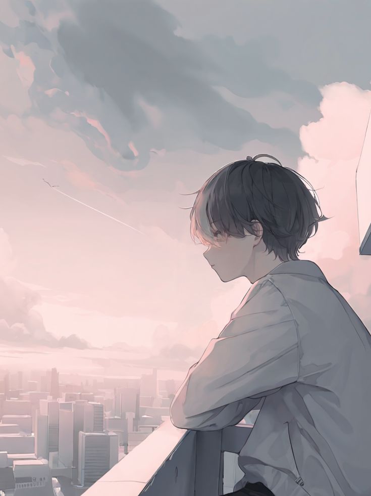 Ảnh anime trai buồn 8