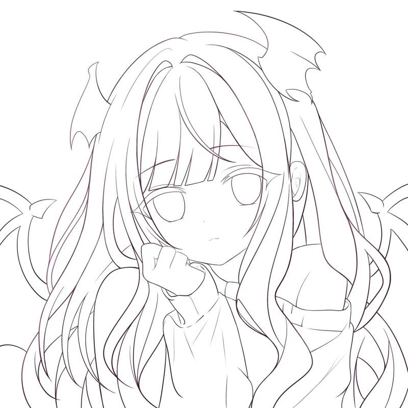 ảnh anime không màu 22