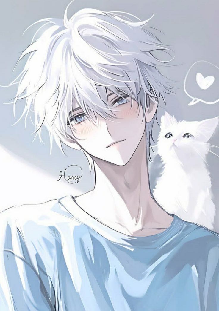 Ảnh Anime Nam Tóc Trắng 7