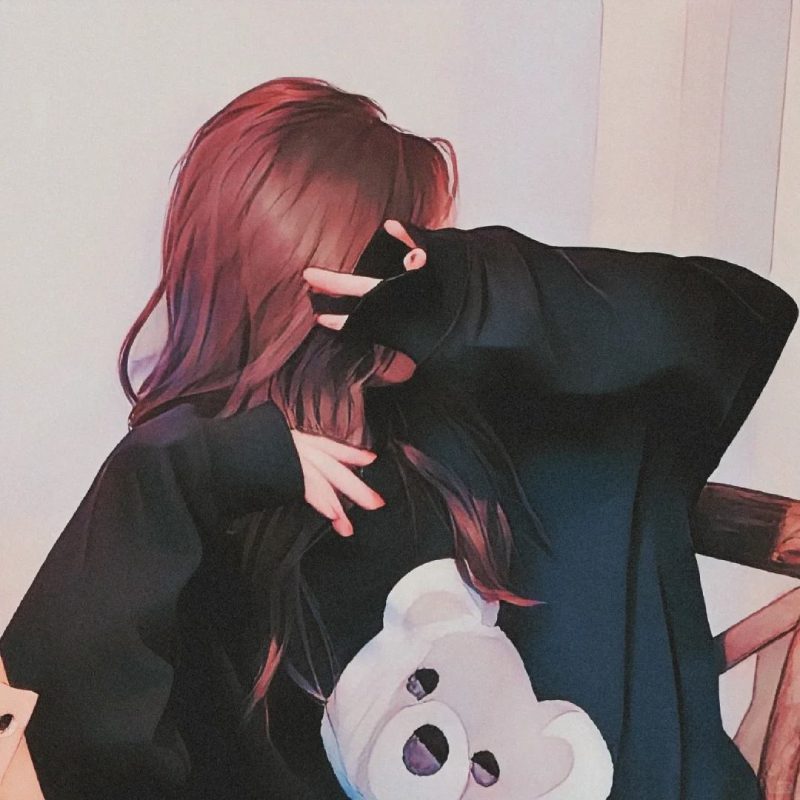 ảnh anime nữ che mặt 14