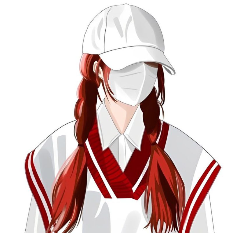 ảnh anime nữ che mặt 19