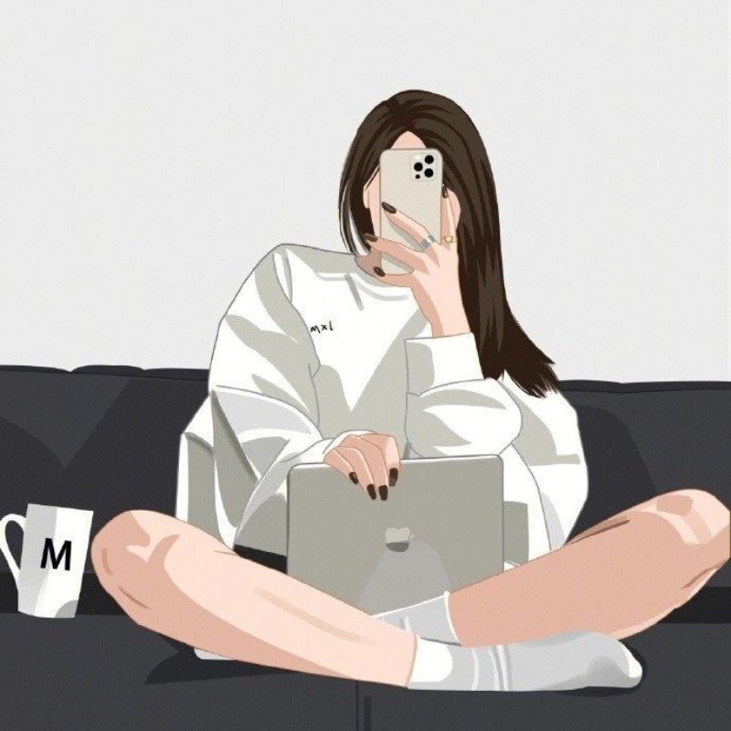 ảnh anime nữ che mặt 4